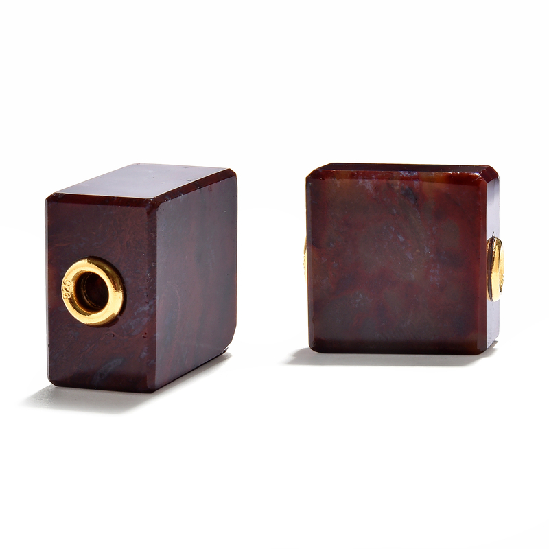 Feuer-Jaspis-Silberanhänger (MONOSONO COLLECTION)