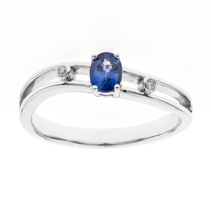 Blauer Ceylon-Saphir-Goldring (CIRARI)