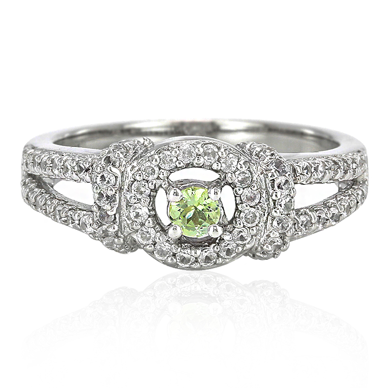 Nicht erhitzter Tansanit-Silberring