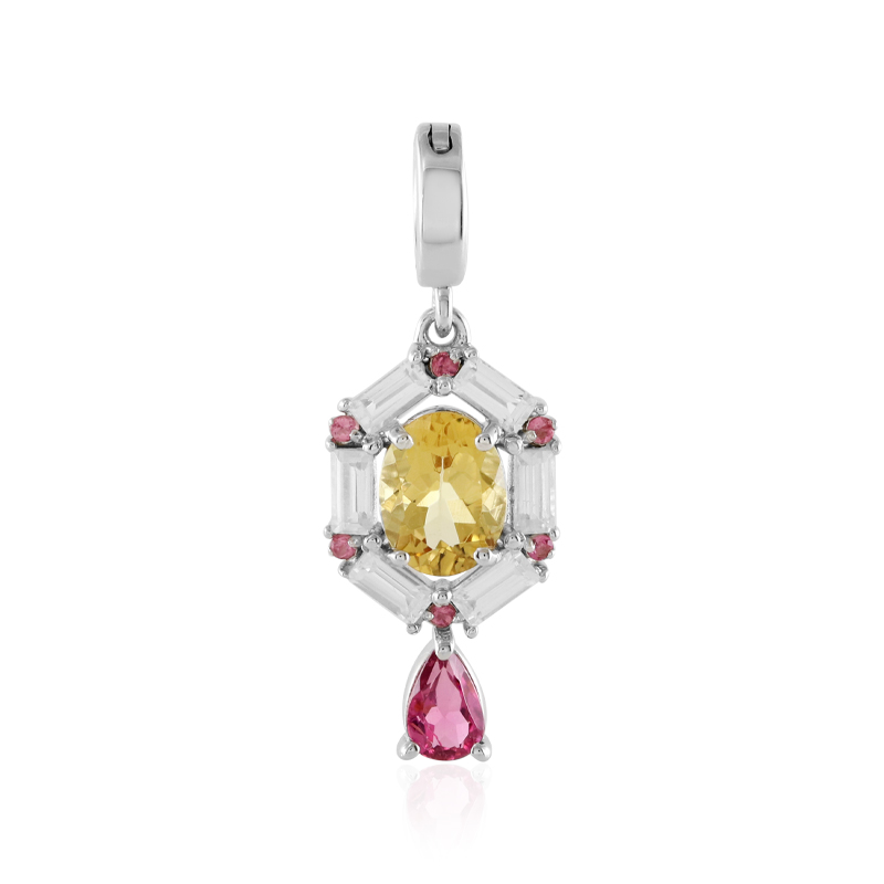 Gelber Beryll-Silberanhänger Gelber Beryll-Silberanhänger