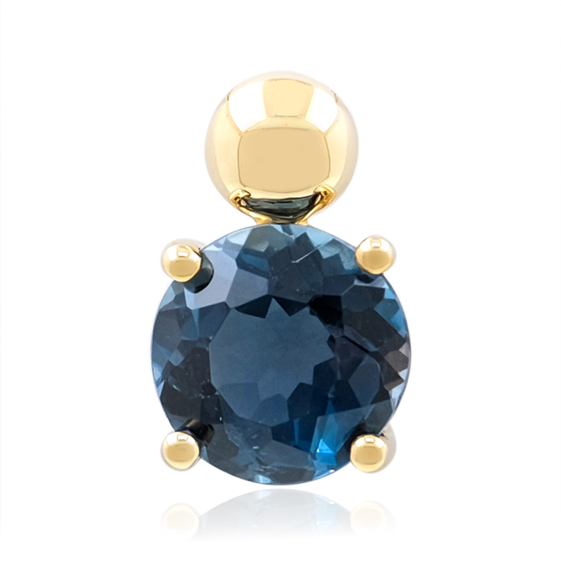 Londonblauer Topas-Goldanhänger (de Melo)