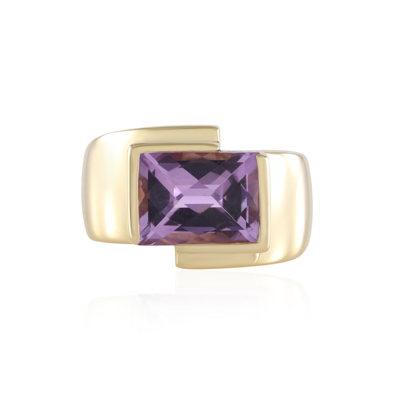 Lavendel-Amethyst-Silberring Lavendel-Amethyst-Silberring