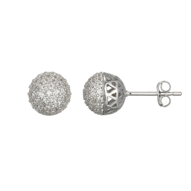 Zirkon-Silberohrringe (Adela Silber)