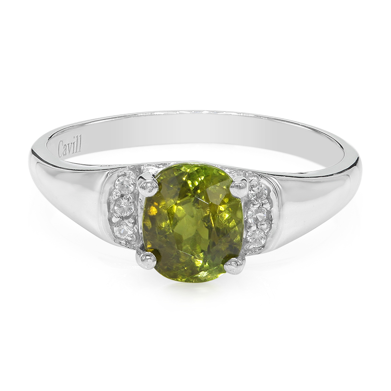 Kupfer-Turmalin-Silberring