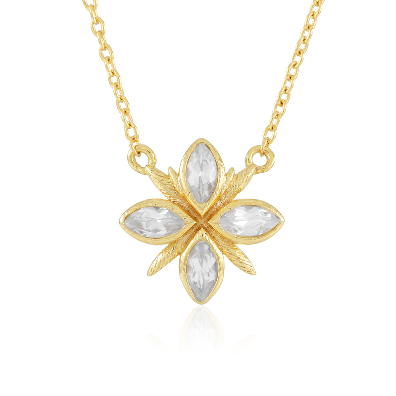Zirkon-Silbercollier (de Melo Essence)
