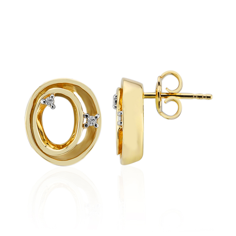 SI1 (G) Brillant-Silberohrringe (Annette) SI1 (G) Brillant-Silberohrringe (Annette)