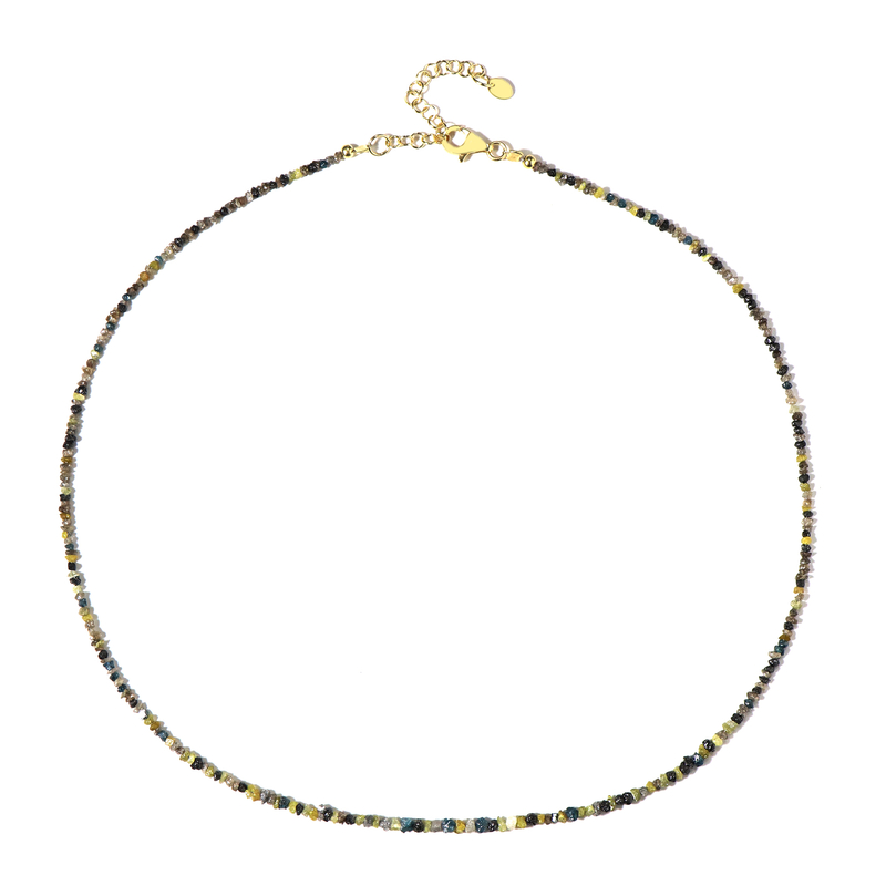 Diamant-Silberhalskette