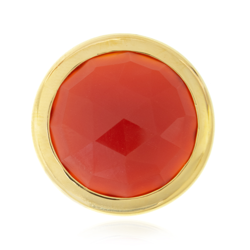 Roter Achat-Silberanhänger (MONOSONO COLLECTION)