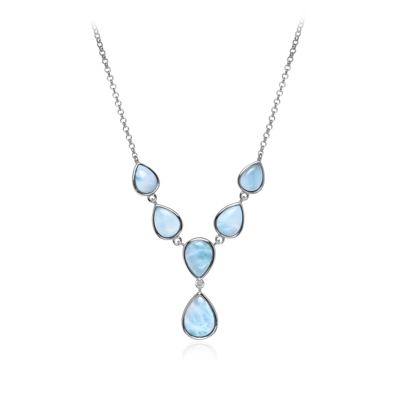 Larimar-Silbercollier