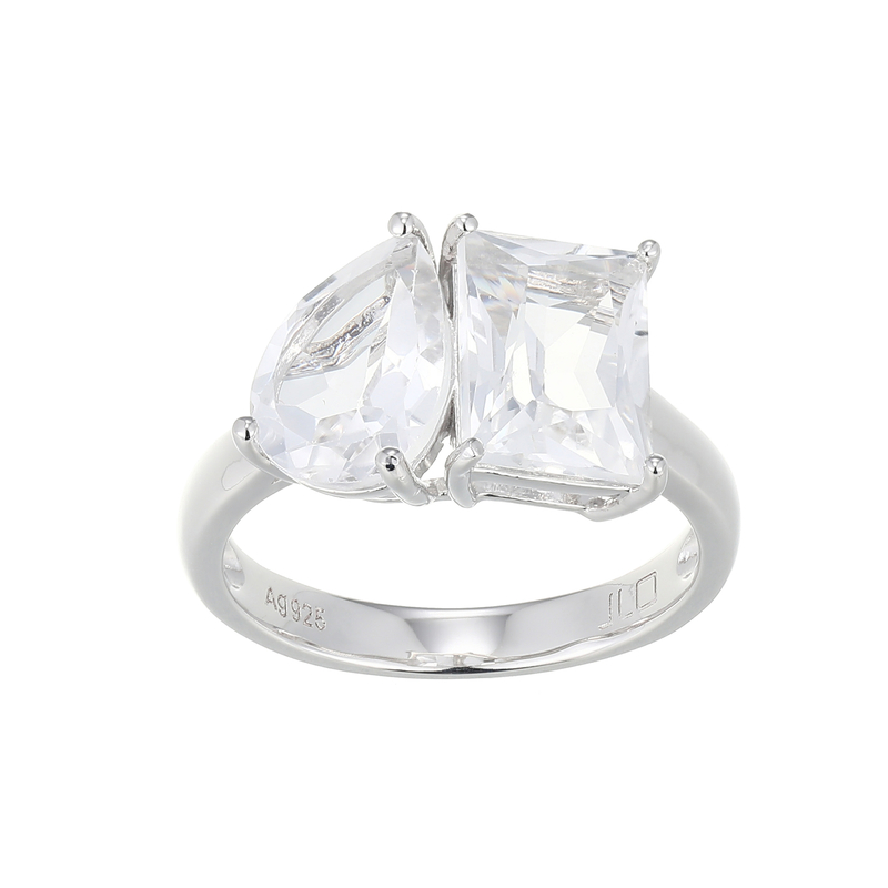 Weißer Topas-Silberring