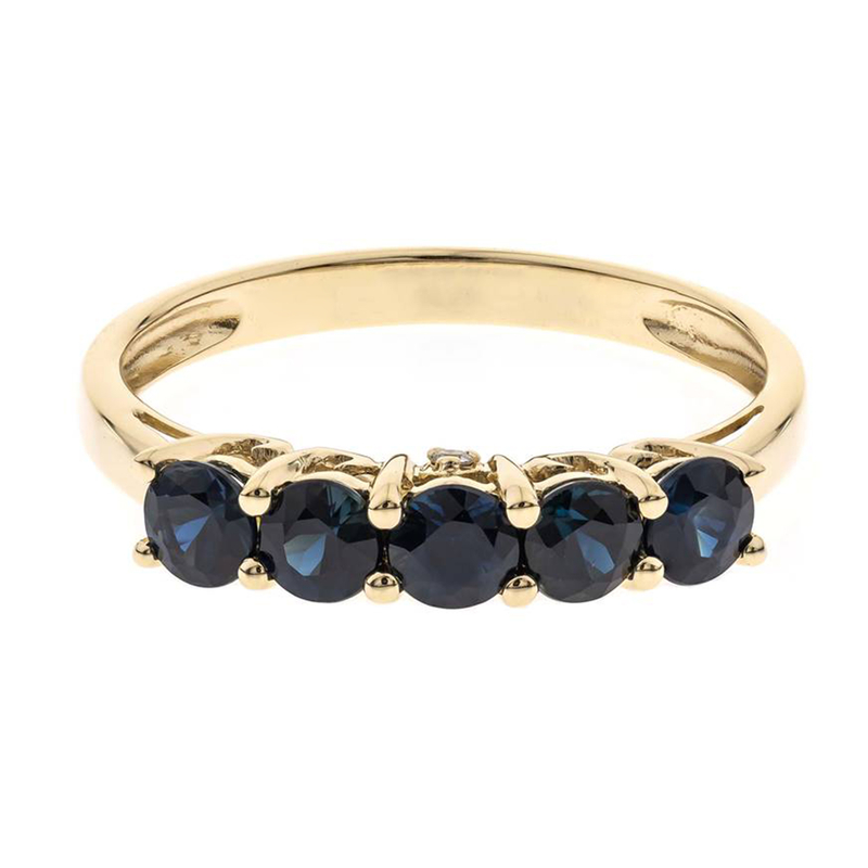 Blauer Ceylon-Saphir-Goldring (CIRARI)