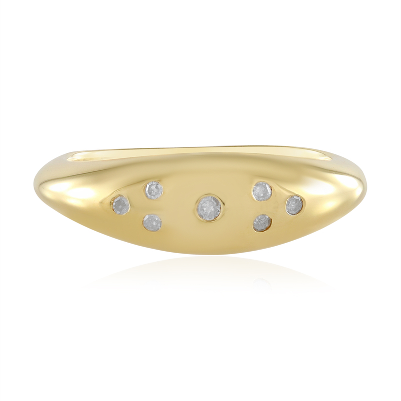 I2 (I) Diamant-Silberring