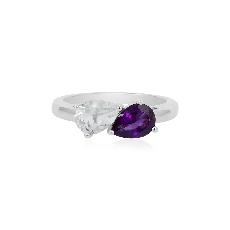 Sambia-Amethyst-Silberring Sambia-Amethyst-Silberring