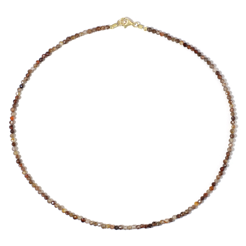 Fancy-Zirkon-Silberhalskette