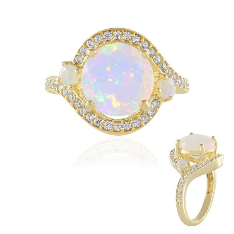 Welo-Opal-Silberring Welo-Opal-Silberring