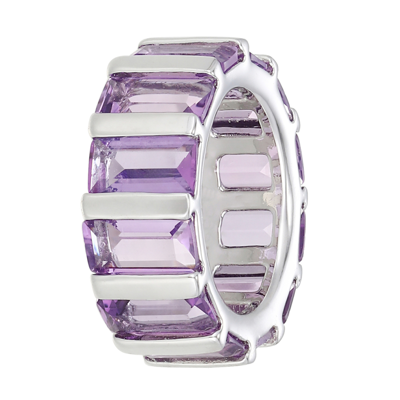 Sambia-Amethyst-Silberanhänger (MONOSONO COLLECTION)