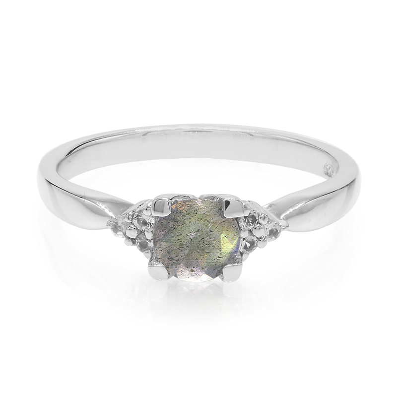 Spektrolith-Silberring