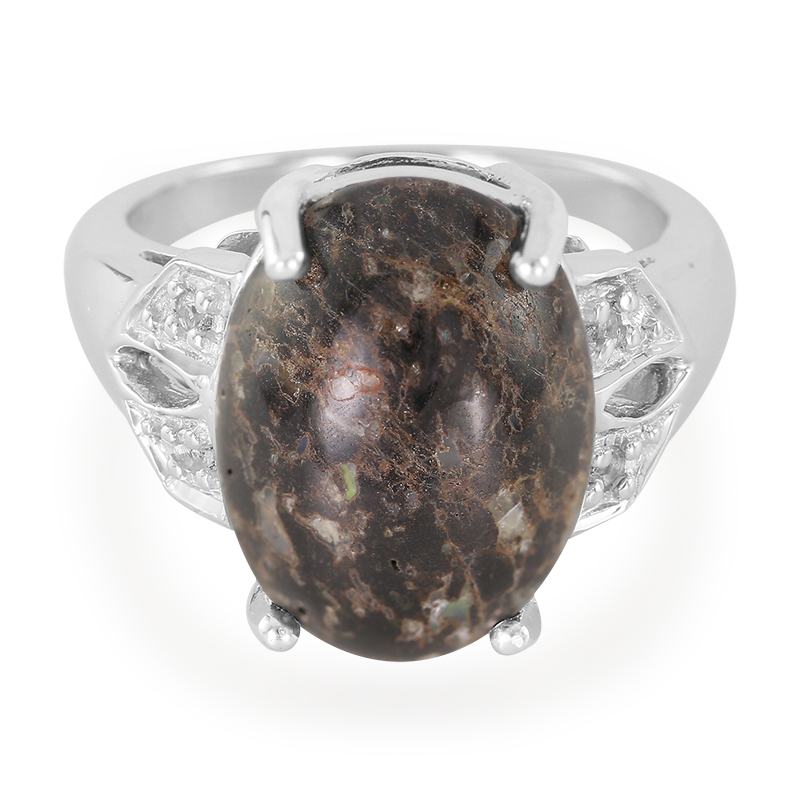 Leoparden-Opal-Silberring