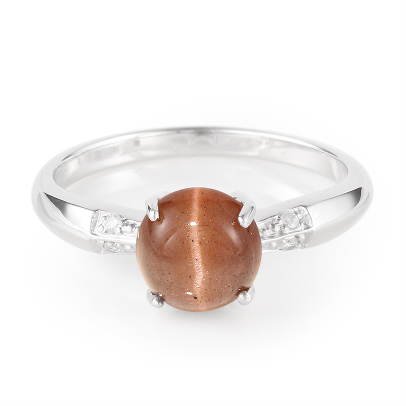 Skapolith-Katzenauge-Silberring