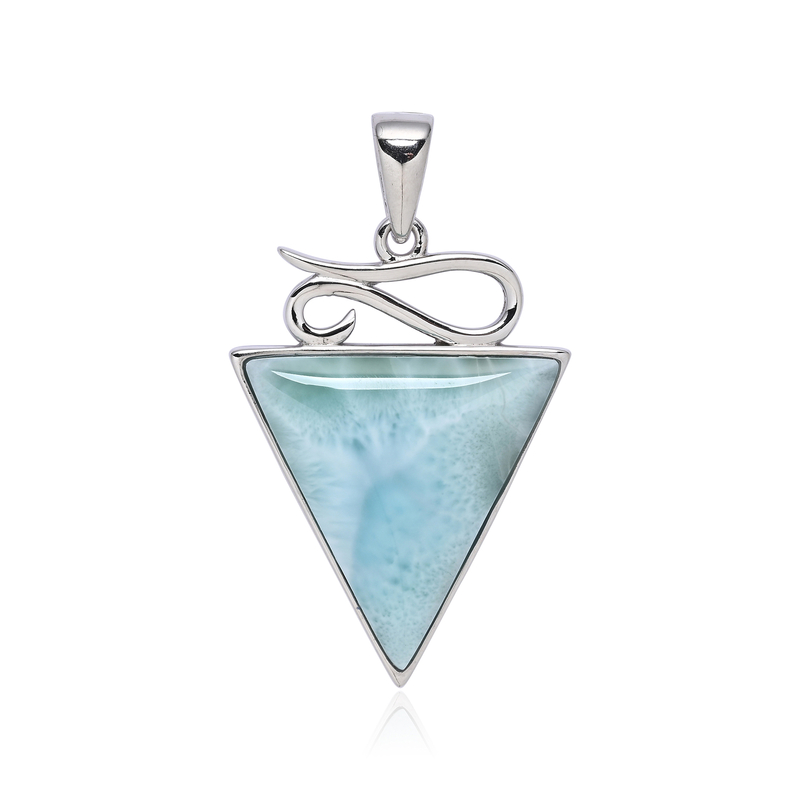 Larimar-Silberanhänger