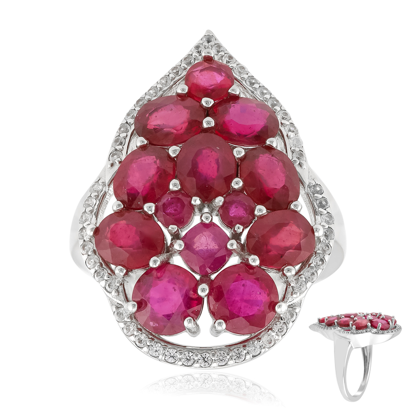 Madagaskar-Rubin-Silberring