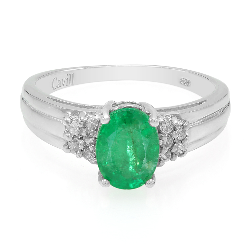 Bahia-Smaragd-Silberring Bahia-Smaragd-Silberring