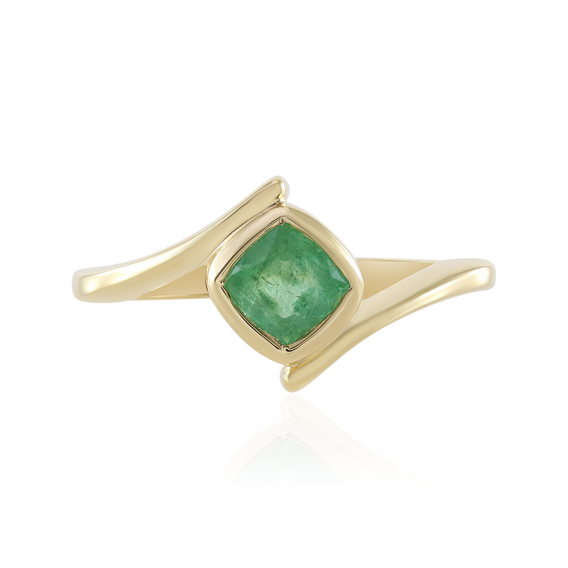 Russischer Smaragd-Silberring Russischer Smaragd-Silberring