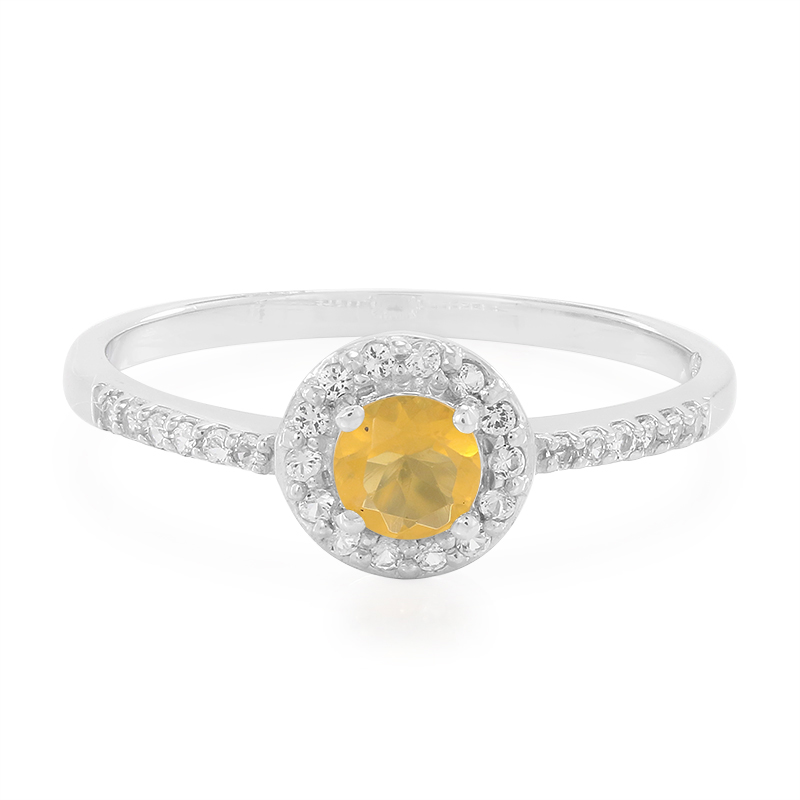 Feueropal-Silberring