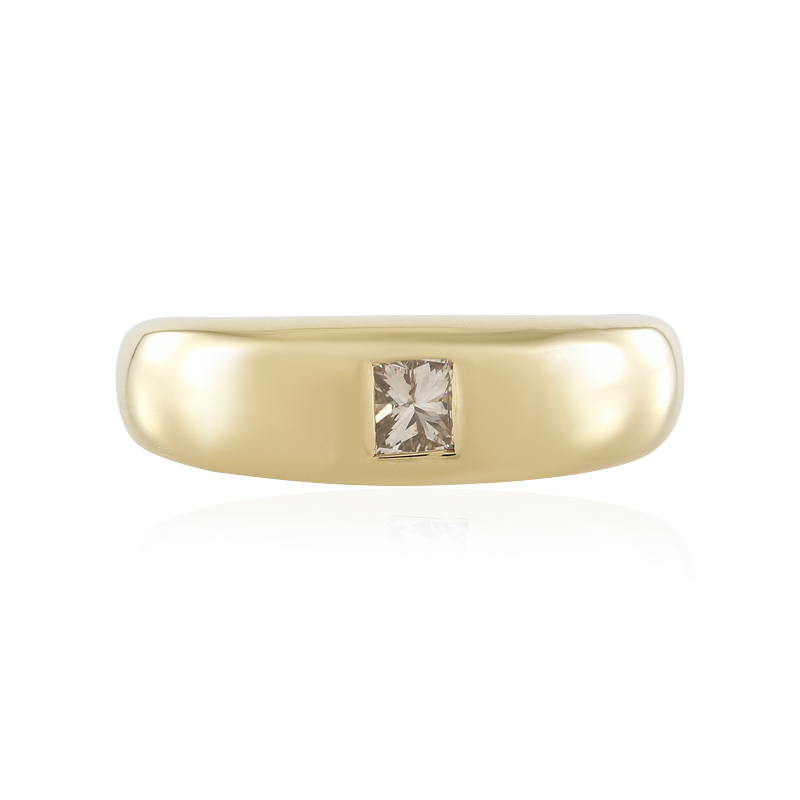 I3 Schokoladen-Diamant-Silberring