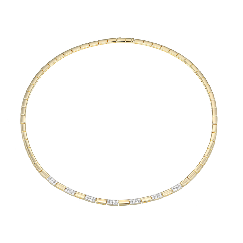 Zirkon-Silbercollier (Adela Silber) Zirkon-Silbercollier (Adela Silber)