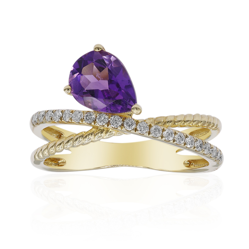 Amethyst-Goldring Amethyst-Goldring