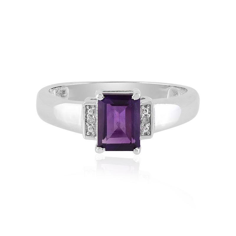 Sambia-Amethyst-Silberring Sambia-Amethyst-Silberring