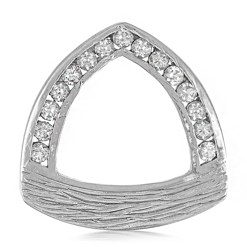 Weißer Topas-Silberanhänger (MONOSONO COLLECTION)