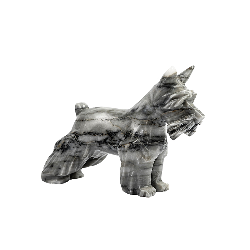 Alabaster-Kalzit-Hund