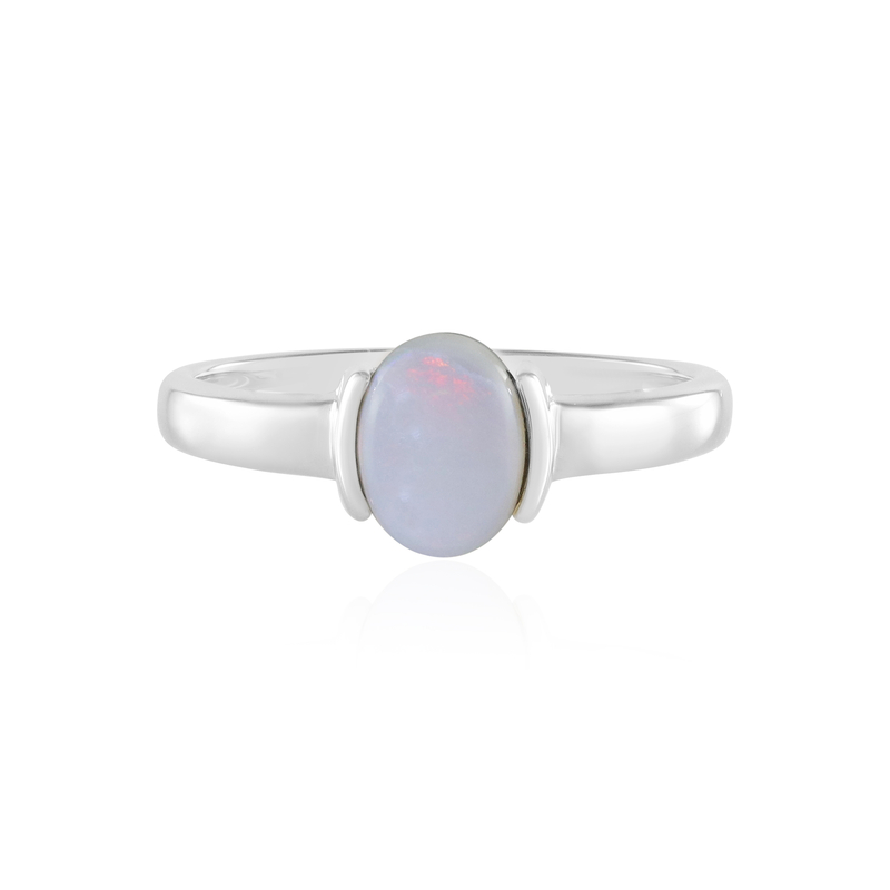 Australischer Opal-Silberring
