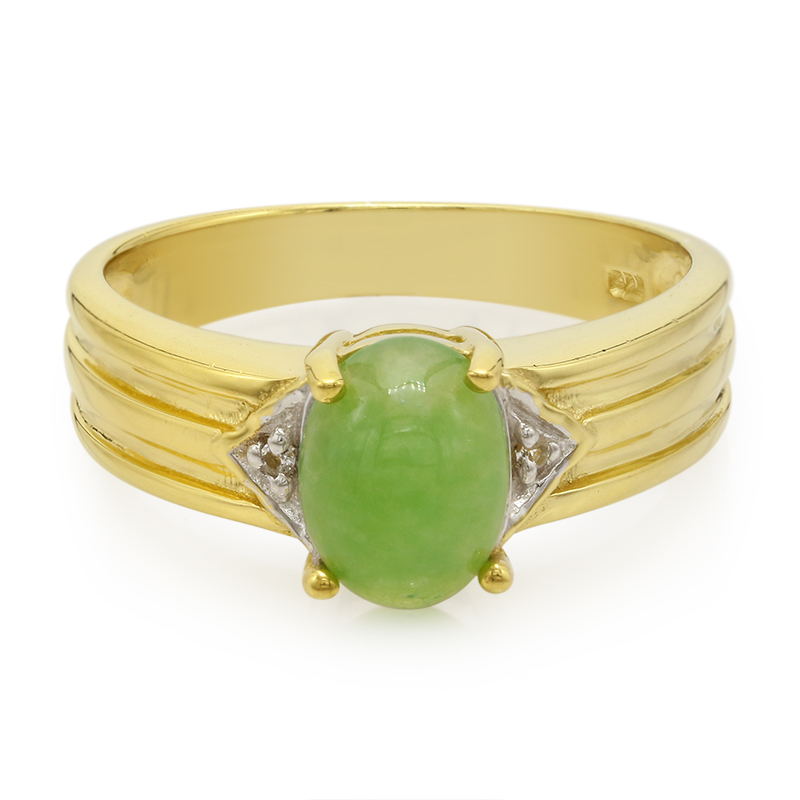 Kaiserlicher Chrysopras-Silberring