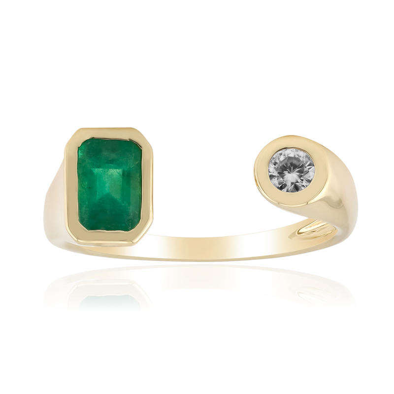 Sambia-Smaragd-Goldring Sambia-Smaragd-Goldring