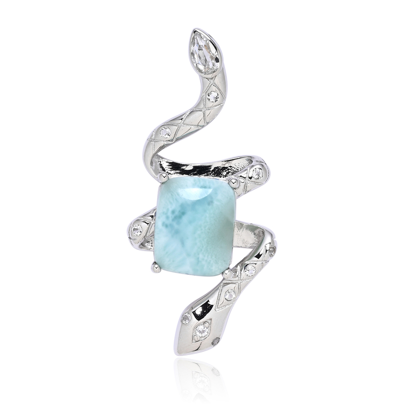 Larimar-Silberanhänger