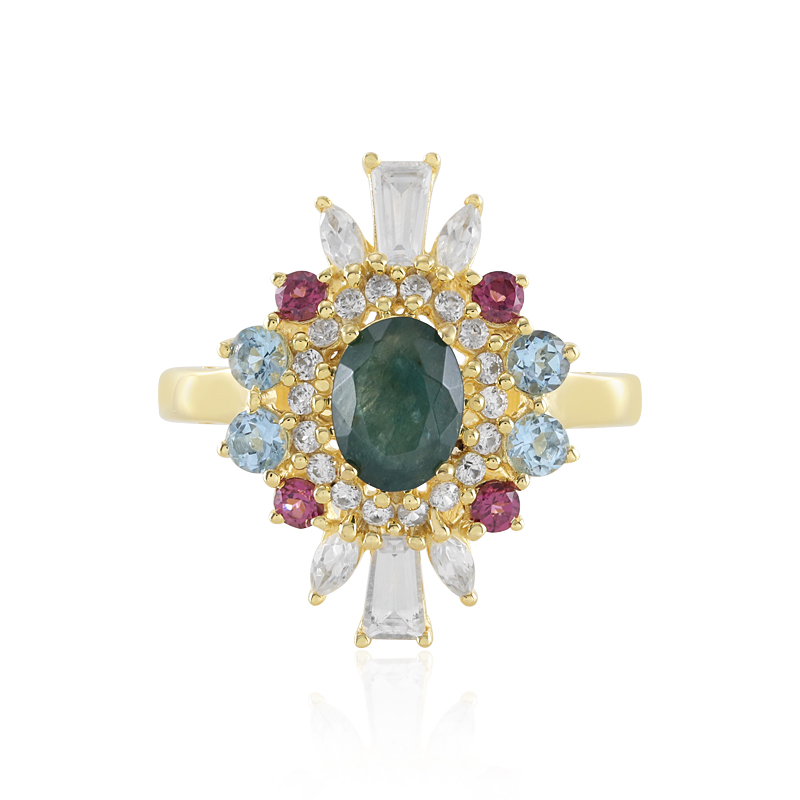 Grandidierit-Silberring (Adela Silber) Grandidierit-Silberring (Adela Silber)