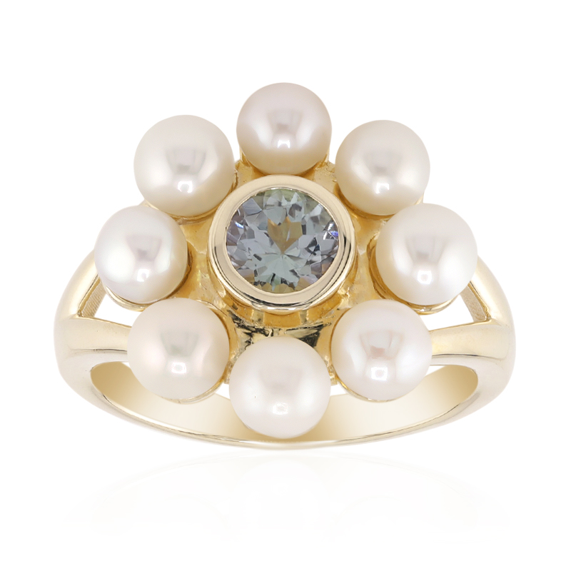 Nicht erhitzter Tansanit-Goldring (Remy Rotenier)