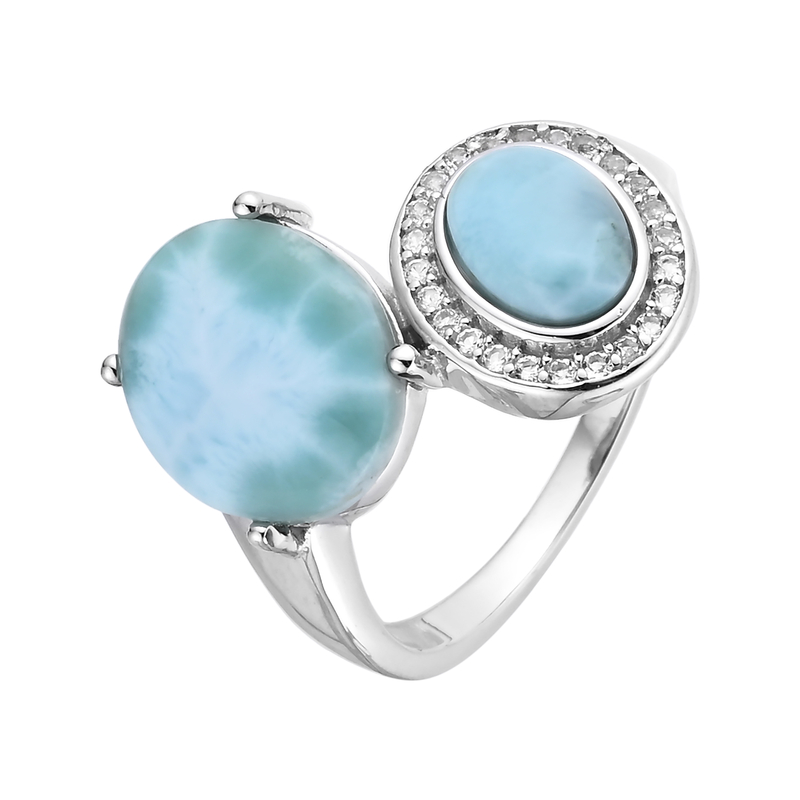 Larimar-Silberring