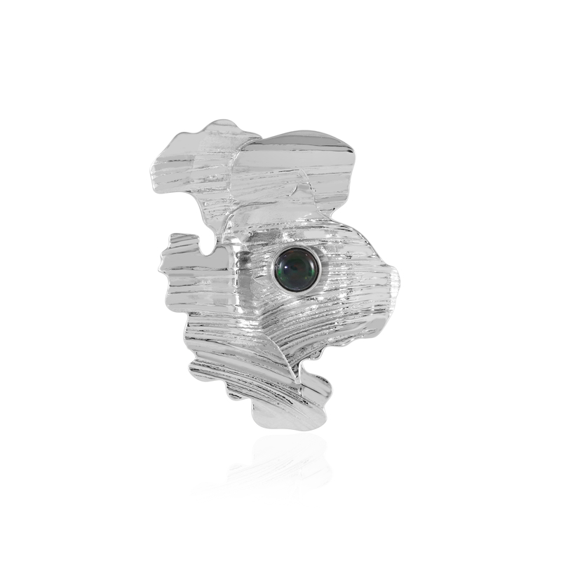 Mezezo-Opal-Silberanhänger/-brosche (SAELOCANA)