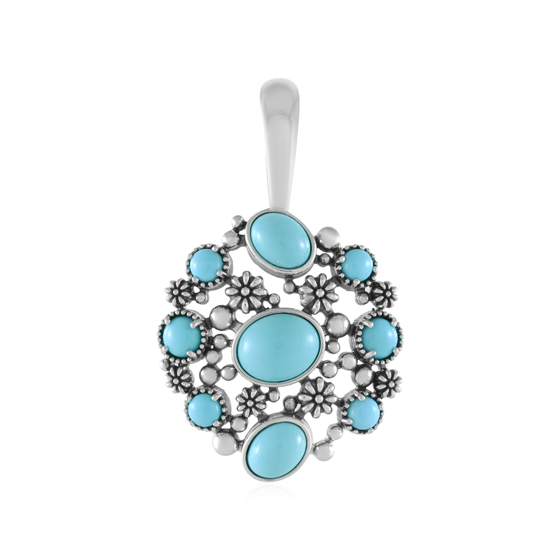 Sleeping Beauty-Türkis-Silberanhänger (Desert Chic) Sleeping Beauty-Türkis-Silberanhänger (Desert Chic)