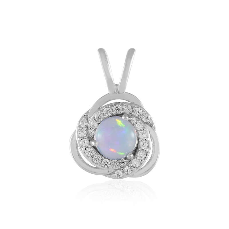 Welo-Opal-Silberanhänger