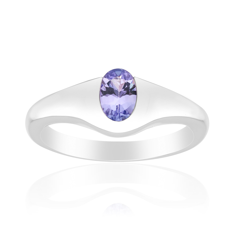 Tansanit-Silberring (Pallanova)