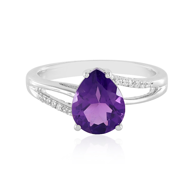 Sibirischer Amethyst-Silberring Sibirischer Amethyst-Silberring