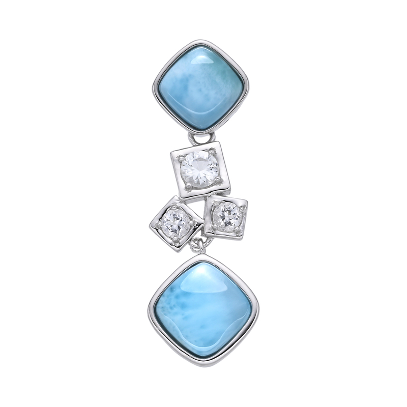 Larimar-Silberanhänger