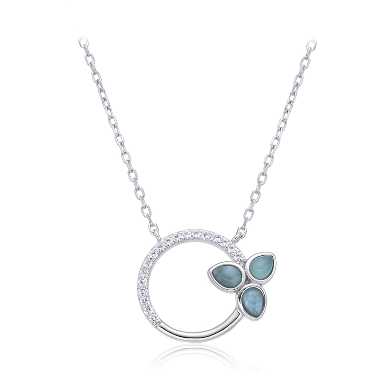Larimar-Silbercollier