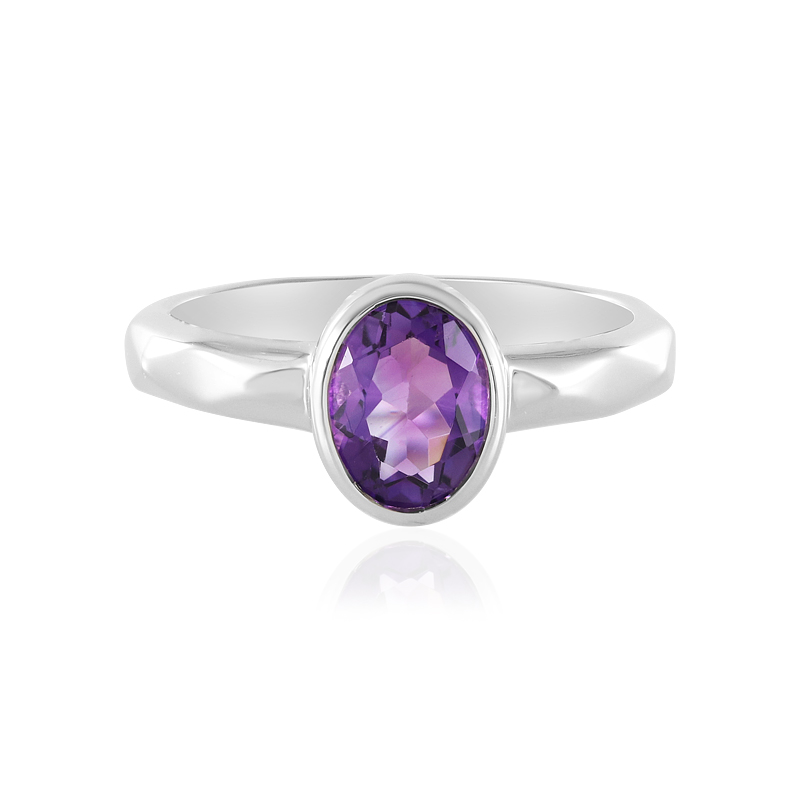 Sibirischer Amethyst-Silberring
