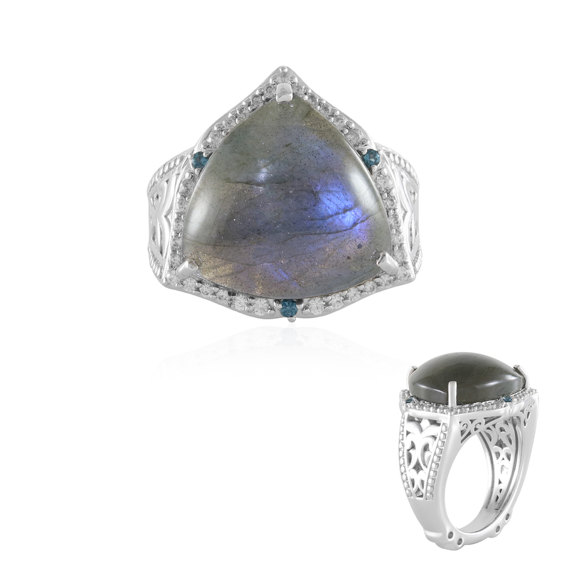Labradorit-Silberring (Dallas Prince Designs)